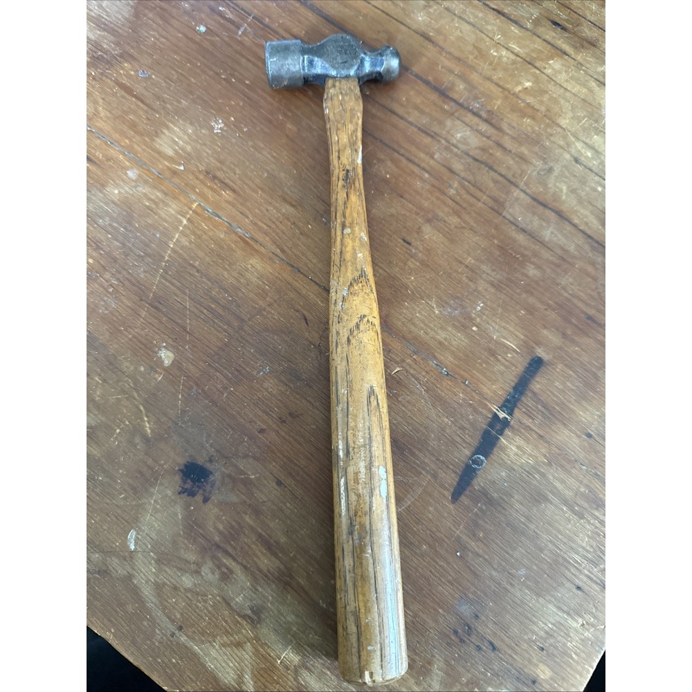 Vintage Stanley 4 Oz Ball Peen Hammer With Original Handle USA